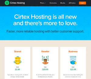 Cirtex Hosting Screenshot
