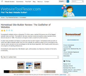 Homestead review at WebsiteToolTester.com