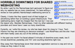NameCheap Screenshot For WebHostingReview.com